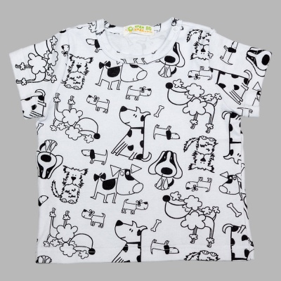 Футболка Собачки Чуди Кидс 360125-3К белый 01